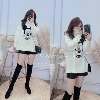 Áo len mickey cổ lọ hot hit