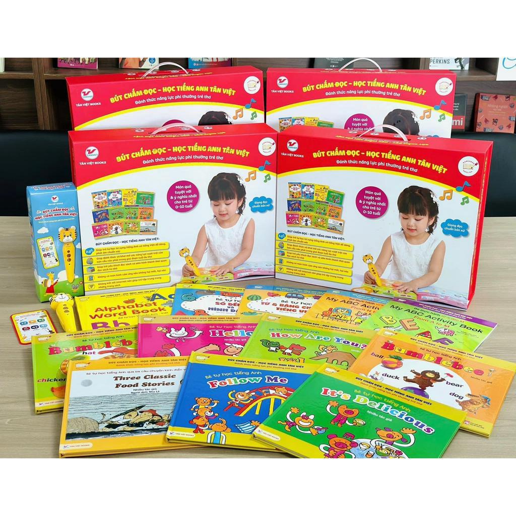 Sách - Bút chấm đọc - Học tiếng Anh Tân Việt - Đánh thức năng lực phi thường trẻ thơ.