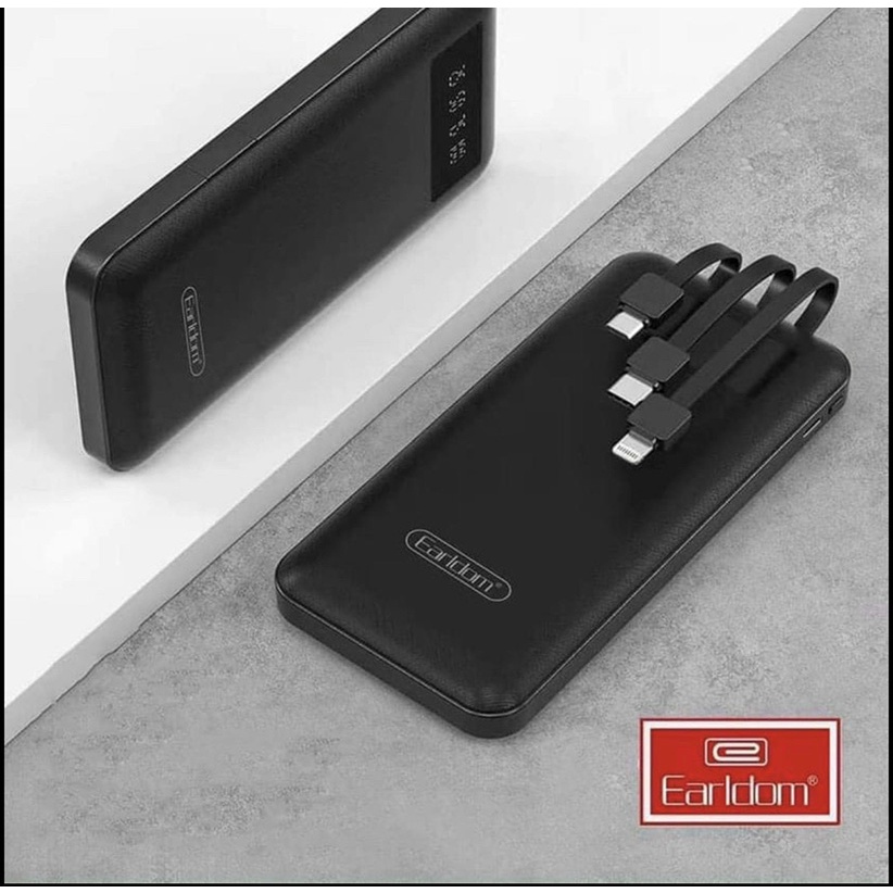 [ Sạc Dự Phòng ] Sạc Dự Phòng Chính Hãng Earldom PB41Kèm Cáp Sạc Nhanh 10000mAh  Sạc Dự Phòng Nhiều Thiết Bị