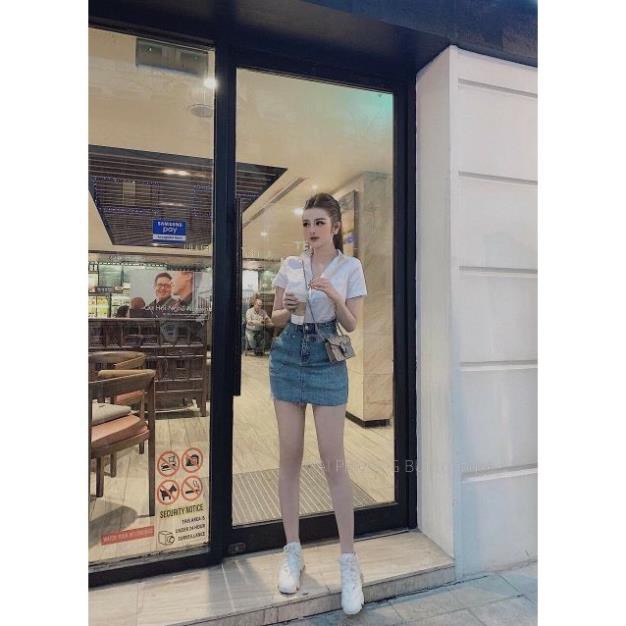 Áo sơ mi nữ công sở dáng xuông áo sơ mi cộc túi ngực chất vải đẹp  thời trang Banamo Fashion 321