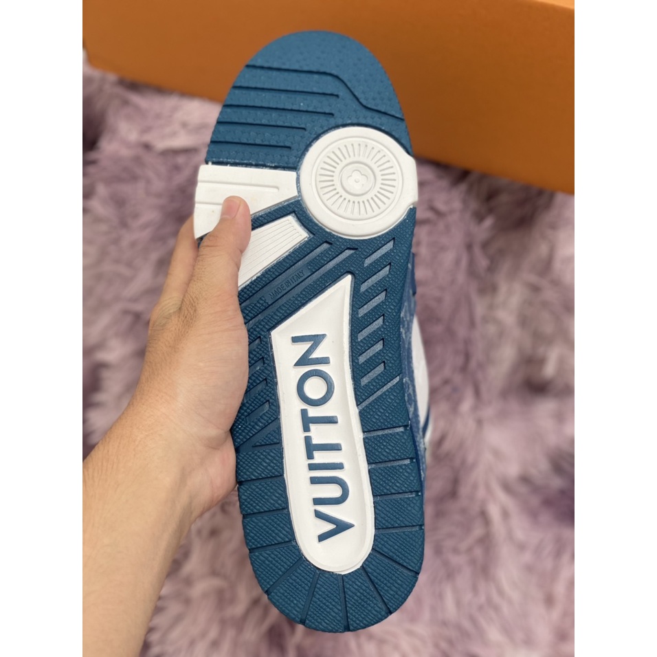 Giày Thể Thao Nam Nữ Tăng Chiều Cao Eo Vì Mới Xanh Trắng  - Phiên Bản Cao Cấp