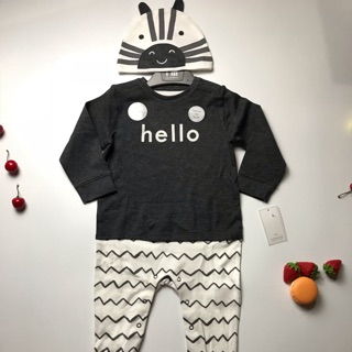 Body ngủ kèm mũ Mothercare sz 12/18