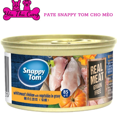 Pate cho mèo Snappy Tom Premium 85g-YÊU THÚ CƯNG