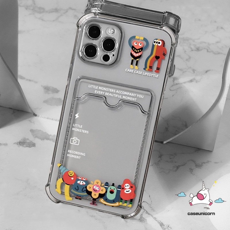 Ốp Điện Thoại TPU Mềm Trong Suốt Dạng Ví Thời Trang Cho iPhone 7plus 11 12 14 13 pro Max X XR XS Max 6 6s 7 8 plus SE 2020