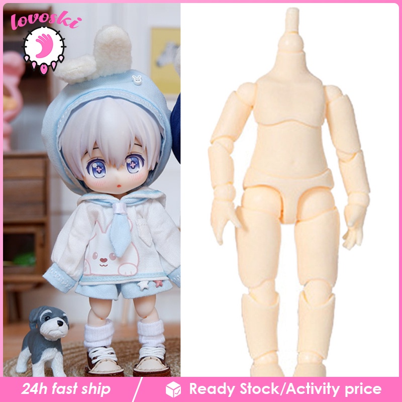 Mô Hình Búp Bê BJD 13 Khớp Nối Kèm Tay Cầm Tỉ Lệ 1 / 12