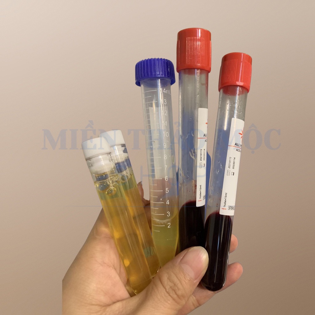 Bộ Kit PRP có chứa hoạt hoá nhanh - ống lấy máu PRP có gel - Kèm phiếu hướng dẫn chi tiết