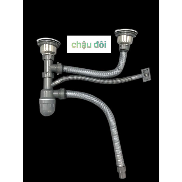 Xi phông , chậu rửa bát , xi phông chậu rửa bát chậu inox có chống hôi và ngăn rác