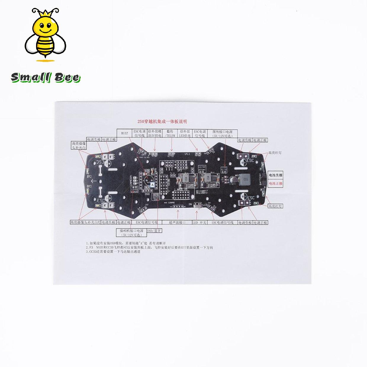 Bảng Mạch Phân Phối Điện Cc3D Pdb Pcb 5 / 12 Bec Có Đèn Led Cho Qav250