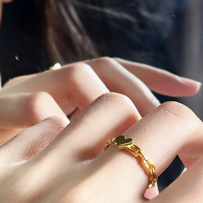 Nhẫn Bạc 925 Hình Trái Tim Đơn Giản Thời Trang Dành Cho Nữ