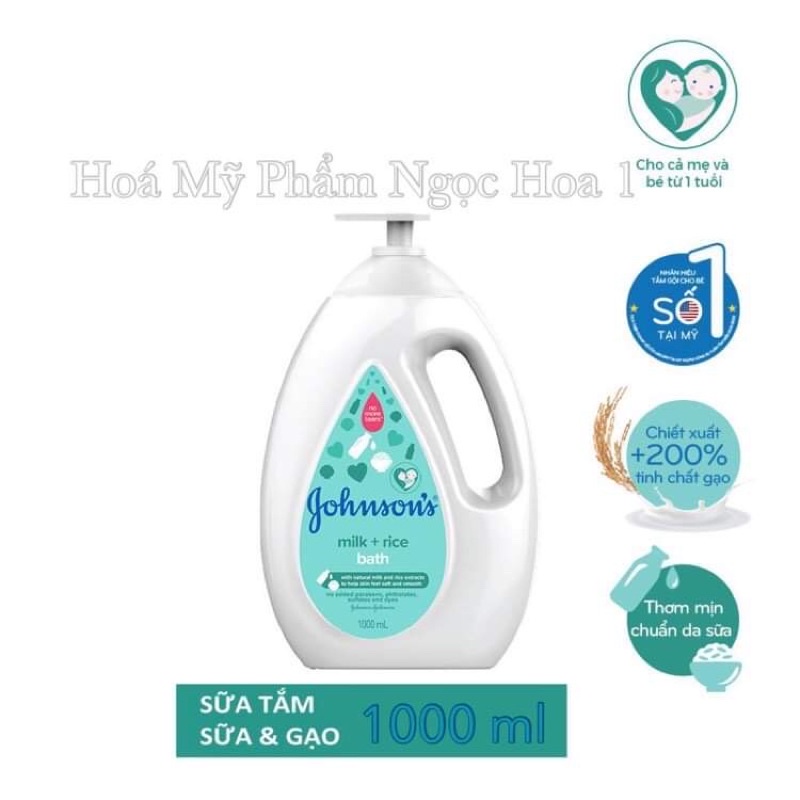 SỮA TẮM Johnson’s Milk + Rice Bath 1L