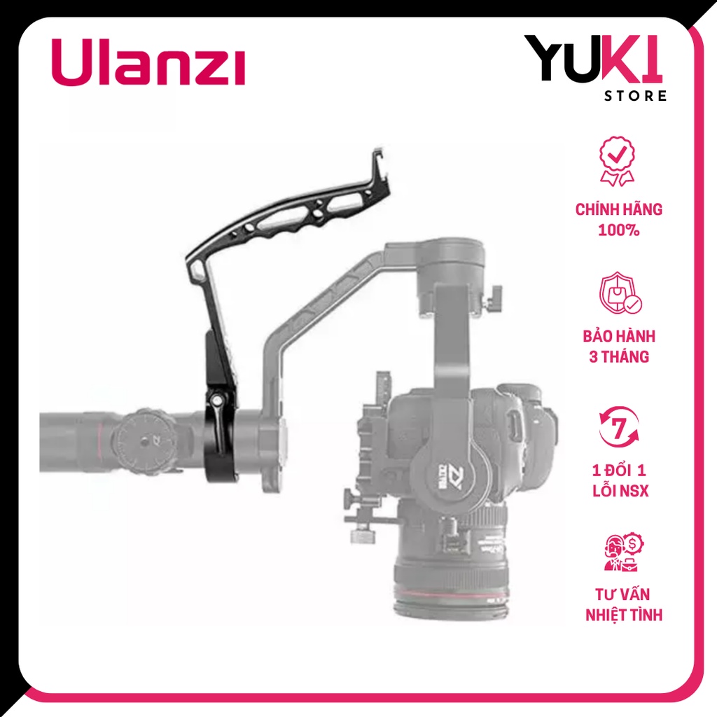 ULANZI DH09 - Tay Cầm Kim Loại Dành Cho Zhiyun Crane 2 - Hàng Chính Hãng