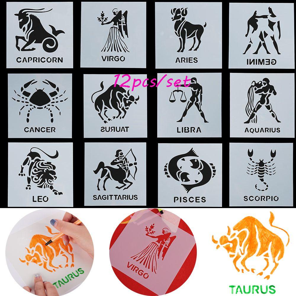 WATTLE Set 12 Tấm Thẻ Giấy Dập Nổi Trang Trí Tường Sổ Lưu Niệm