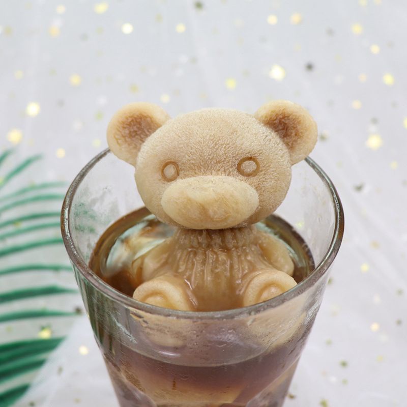 Khuôn silicone làm xà phòng/nến thủ công hình gấu em bé<br>