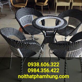 Bàn ghế mây nhựa cao cấp giá rẻ