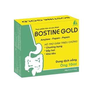 Men ống tiêu hoá Bostine gold dùng cho người ăn không tiêu, đầy hơi, chướng bụng ống 10ml