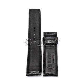 Dây đồng hồ da đà điểu màu đen PH8401