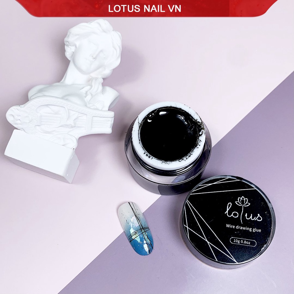 Gel nhện nail Lotus hũ to 10g dễ kéo không bị đứt