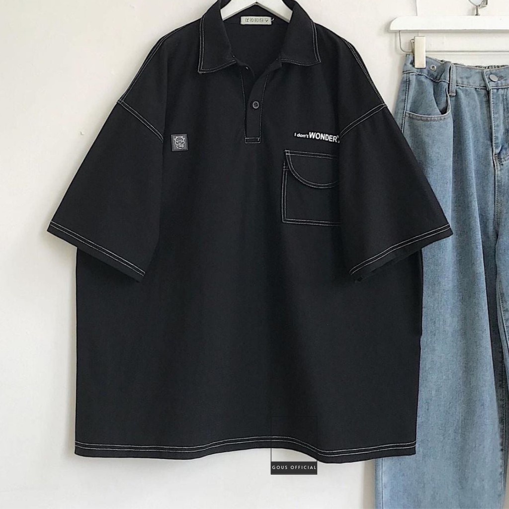 Áo Phông Polo Nữ GOUS OFFICIAL Áo Thun Tay Ngắn Form Rộng Chất Liệu Cotton Thấm Hút Mồ Hôi Phong Cách Trẻ Trung-10010