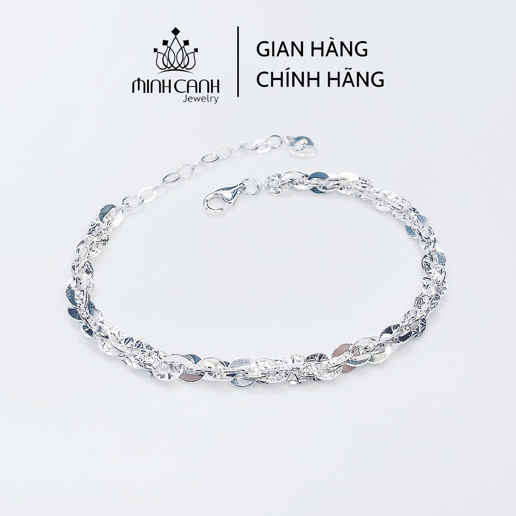Lắc Tay Mắt Đan Nhau Óng Ánh Bạc 925 - Minh Canh Jewelry