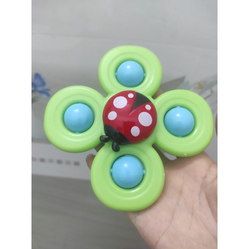 Đồ chơi con quay spinner hình bọ rùa 4 cánh vui nhộn cho bé, nhựa ABS an toàn