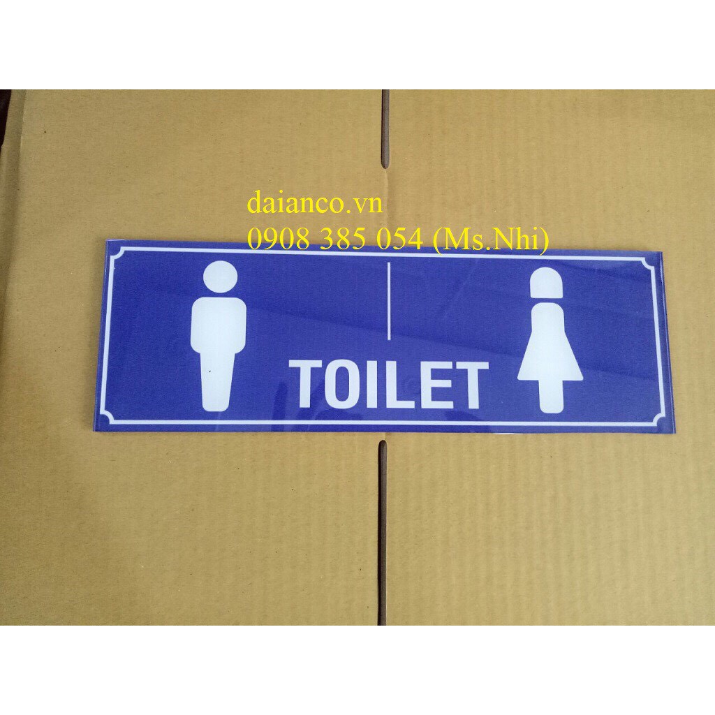 [HCM] Giảm giá Bảng chỉ dẫn nhà vệ sinh, bảng WC chất liệu mica- Hình thật, có sẵn