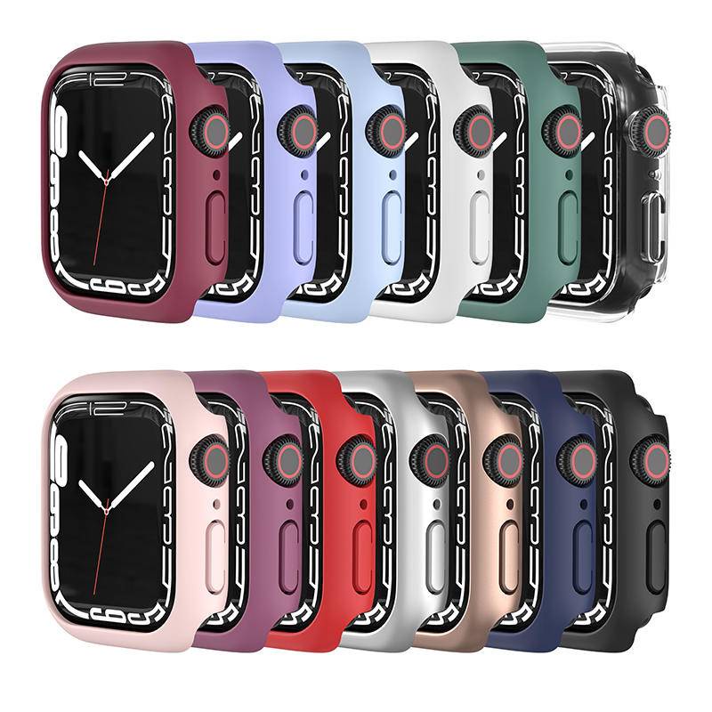 Ốp bảo vệ mặt đồng hồ Apple Watch 45mm Series 7 6 5 4 3 2 41mm 45mm 40mm bằng PC cứng chất lượng cao