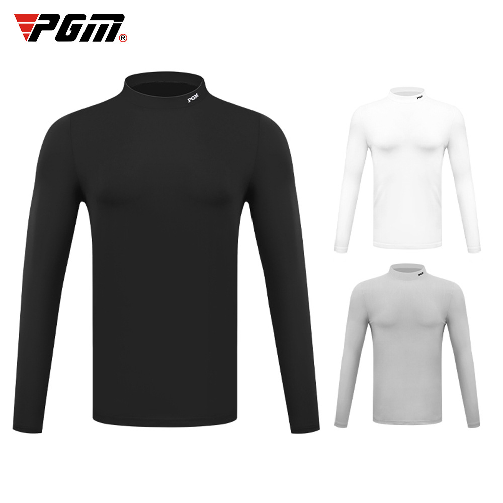 PGM mens thời trang dài tay áo golf áo thun mùa đông cashmere đồ lót golf bóng chuyền dài tay áo polo