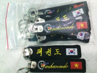 Móc khoá thêu Taekwondo