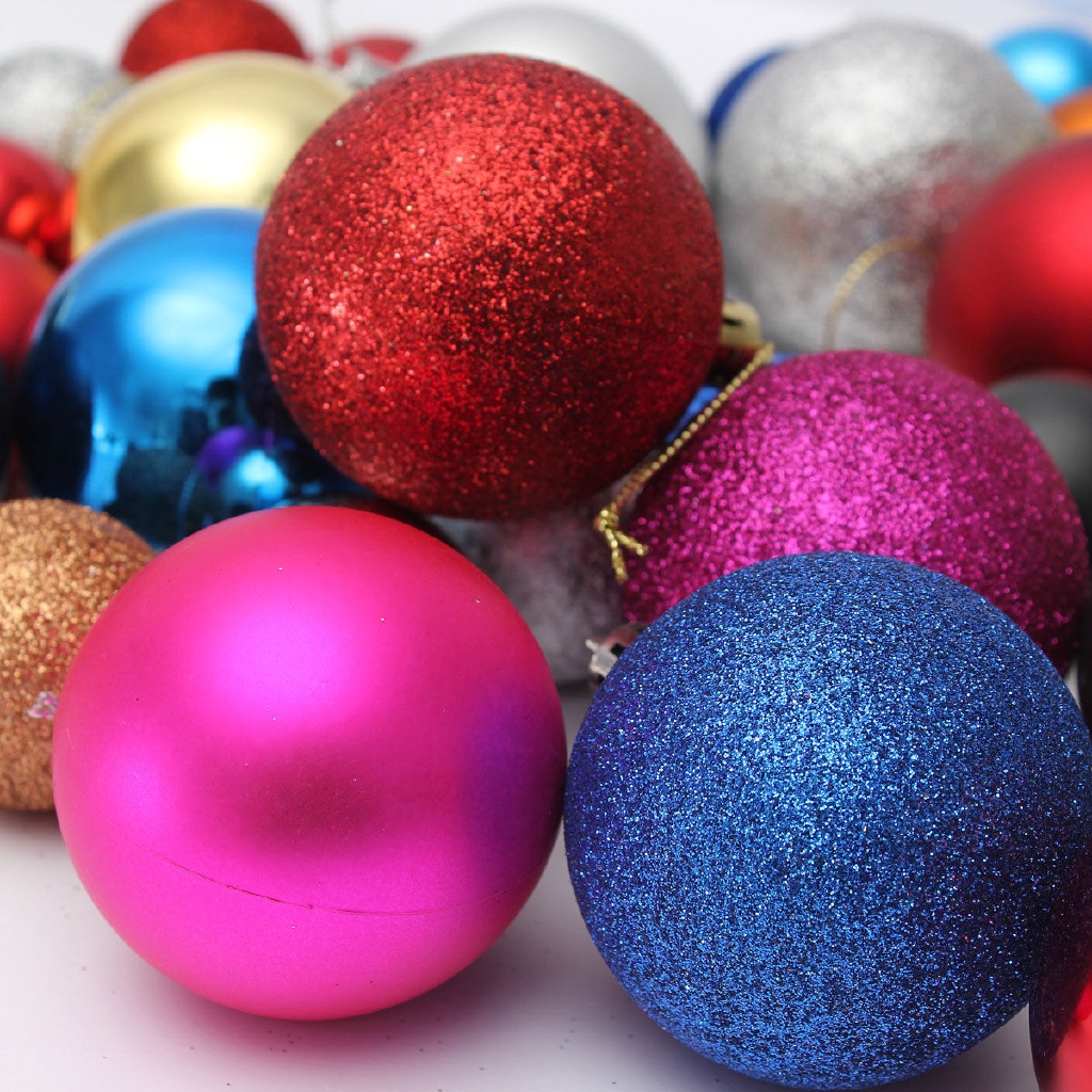 Hộp bóng treo trang trí cây thông Noel chống vỡ dành cho Giáng Sinh/ tiệc cưới/ tiệc tùng