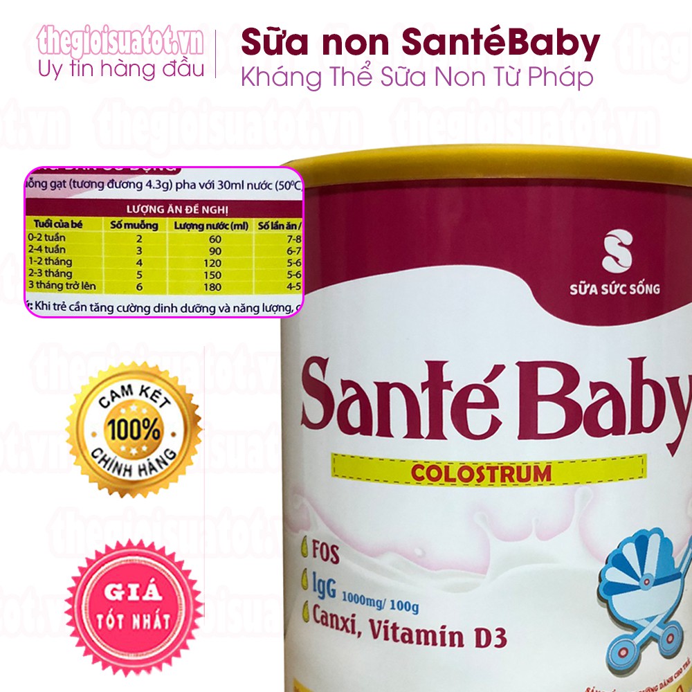 Sữa Non Sante Baby Dinh dưỡng cho bé 800g
