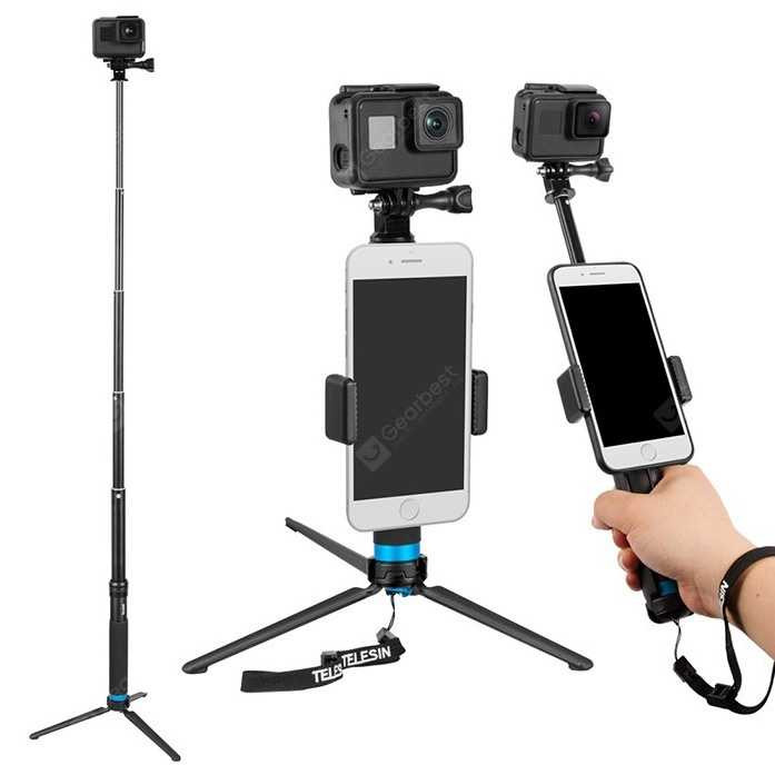 TELESIN Giá Đỡ Máy Ảnh Gopro + Gp-Mnp-090-S | BigBuy360 - bigbuy360.vn
