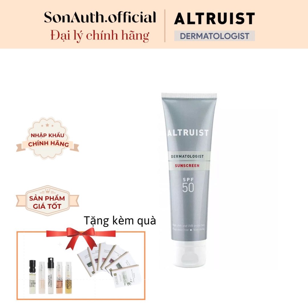 Kem Chống Nắng ALTRUIST Dermatologist Sunscreen SPF50 100ml [Đại Lý Chính Hãng]