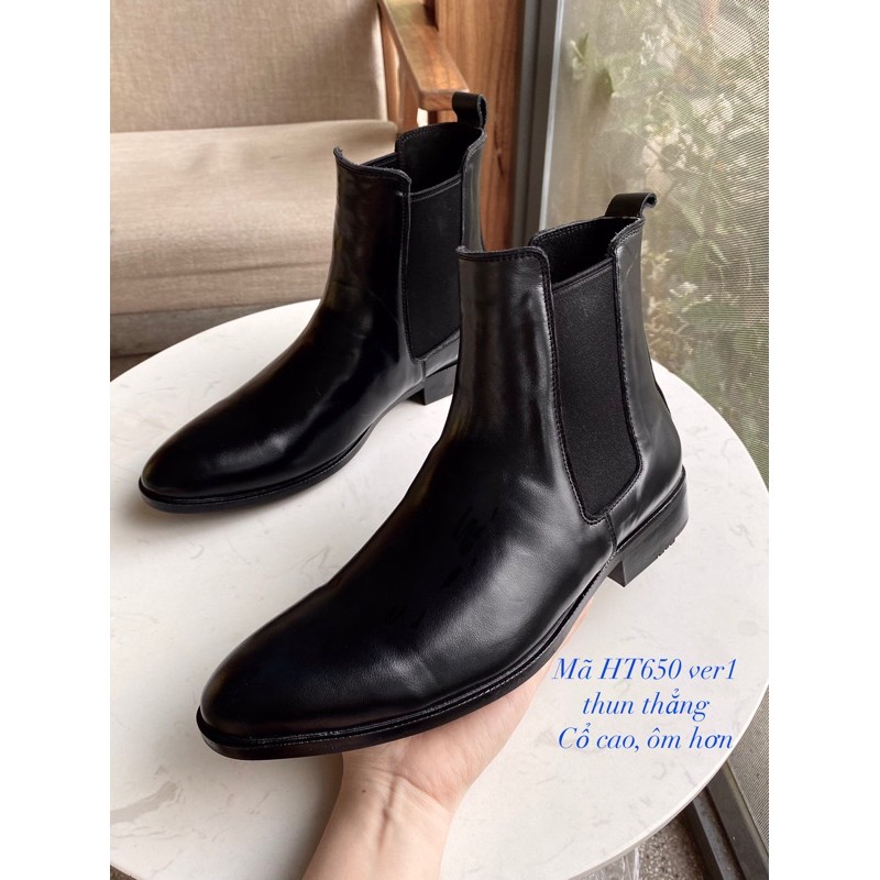 [Mã LTP50 giảm 50K đơn 150K] Giày chelsea boot da bò thật TEFOSS HT650 cổ cao thời trang size 38-44 | BigBuy360 - bigbuy360.vn