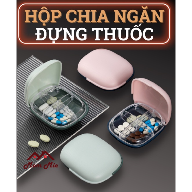 Hộp chia ngăn đựng thuốc, trang sức nhỏ gọn, tiện lợi - J117 , K001