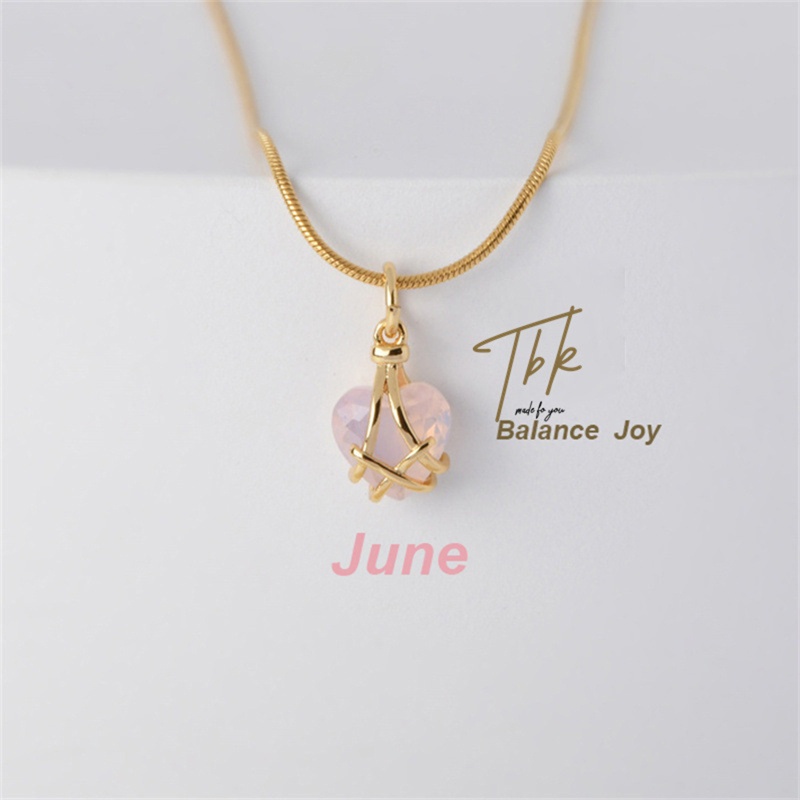 Vòng cổ Mặt Đá Hình Lâu Đài Cho Tuổi Teen