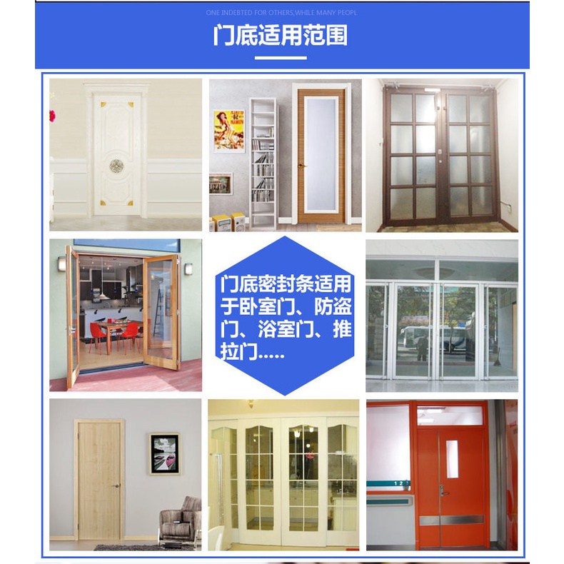 Dải Niêm Phong Dưới Đáy Cửa Ra Vào Chống Côn Trùng Chống Rò Rỉ Thông Dụng