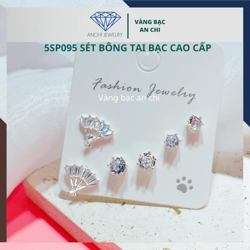 Combo 3 đôi bông tai nam / nữ , bạc ta sáng đẹp - An chi jewelry - NHIỀU MẪU ĐỒNG GIÁ