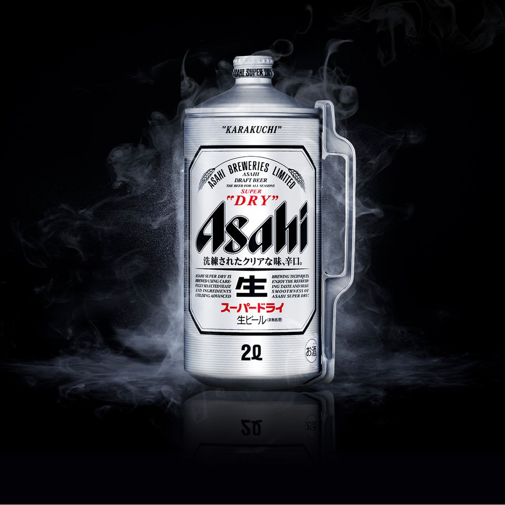 Bia Asahi Nhật Bản 5% – Bình 2L