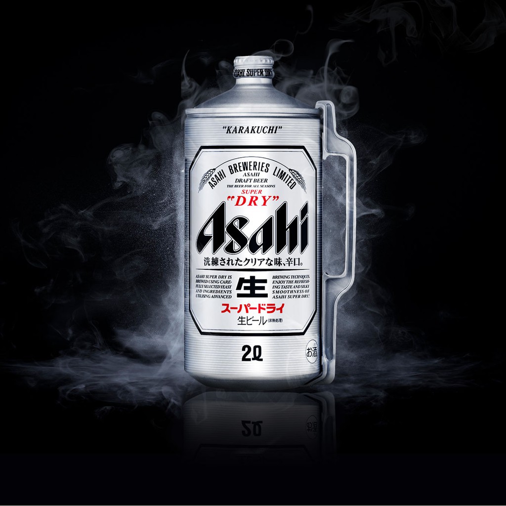BOM BIA ASAHI SUPER DRY 2L NHẬT BẢN