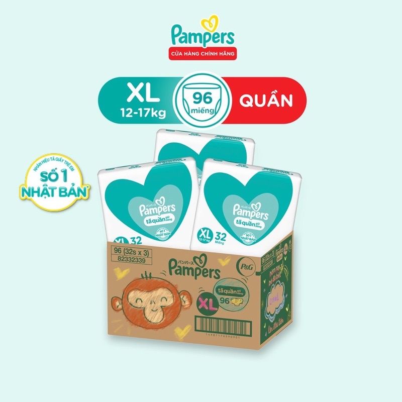 Tã quần pampers Sz Xl32 miếng