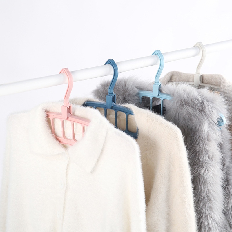 Set 6 Thanh treo móc quần áo Nhiều Ngăn Tiện Lợi