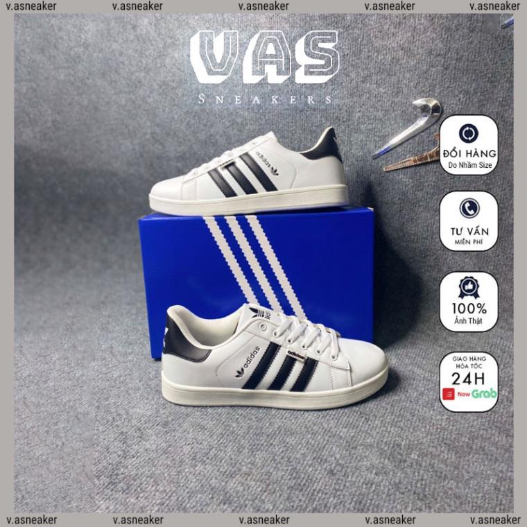 VIP Giày Thể Thao adidas Trắng Sọc Đen Cao Cấp nam nữ full zize 39-43 - v.asneaker