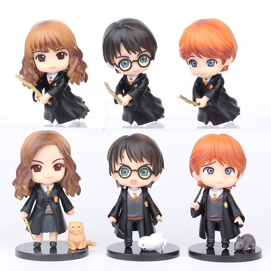 Bộ Mô Hình 06 Nhân Vật Trong Truyện Harry Potter Phiên Bản Đầu To - Cao10Cm