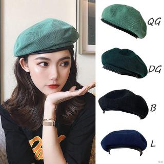 Mũ nồi màu trơn phong cách Hàn Quốc đơn giản