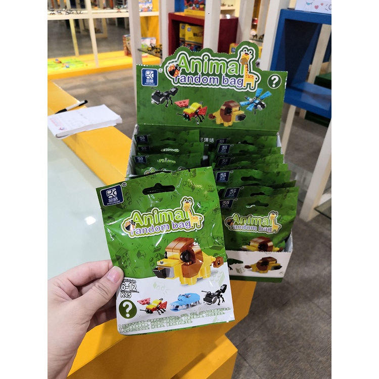 Lego mini cho bé, đồ chơi lego xếp hình bộ sưu tập động vật biển đại dương và động vật rừng sâu