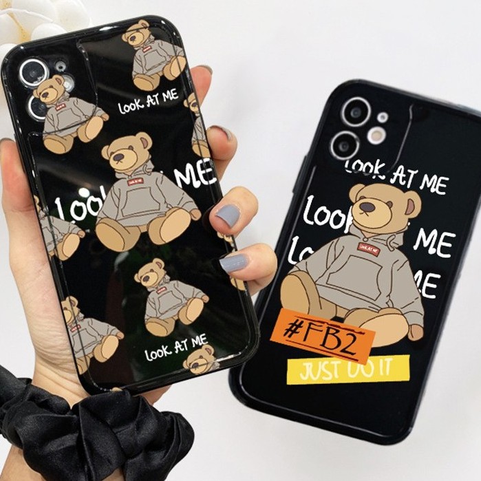 Ốp lưng iphone CUTEỐp GẤU, CHÓ BVC full viền 6 / 6s / 7 / 8 / plus / X / XS / XR / 11 / 12 / MINI / PRO / MAX
