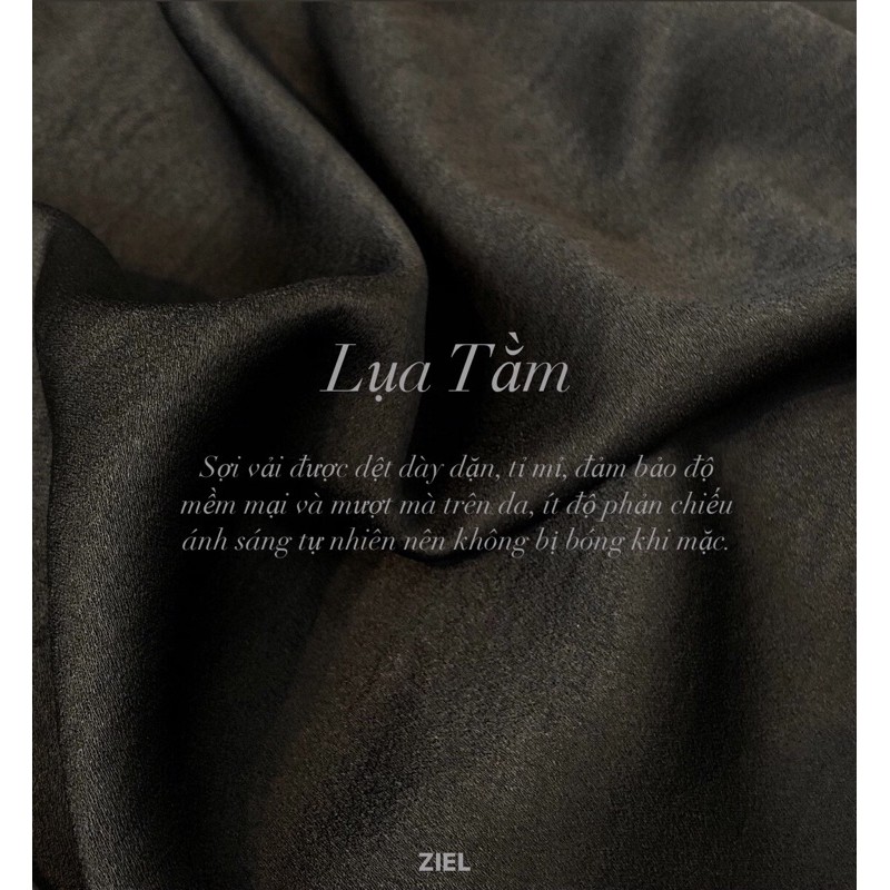 ZIEL Sơ mi lụa tằm cúc ngọc cao cấp | Clara Shirt [SHIP HOẢ TỐC]