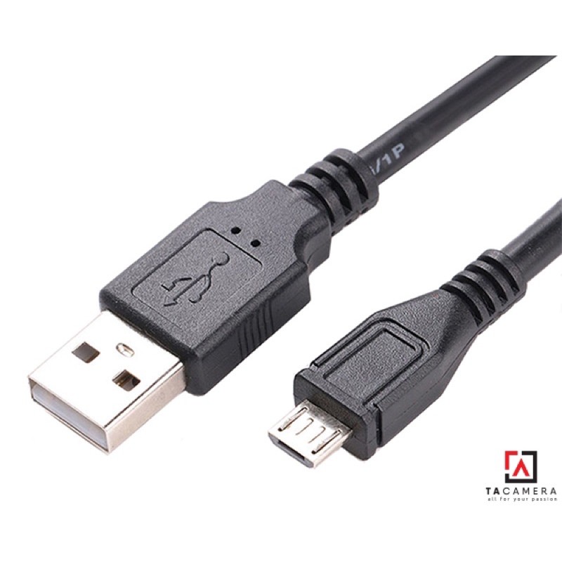 Dây Cáp USB 2.0 to Micro-B 5-Pin - Truyền Dữ Liệu Từ Máy Ảnh Sang Máy Tính Có Chống Nhiễu (loại 1)