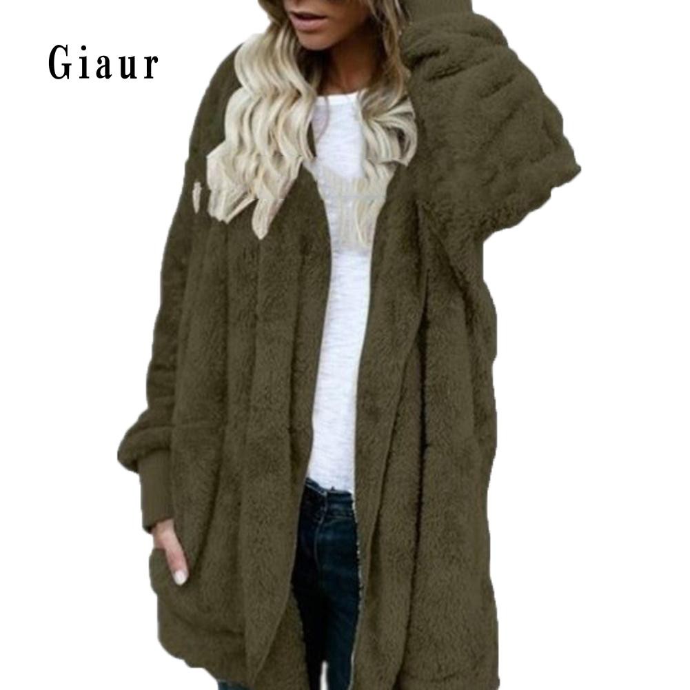 Áo khoác Cardigan giả lông thú thời trang giaur cho nữ