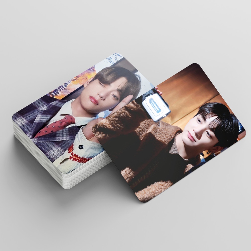Set 55 thẻ hình LOMO KPOP BTS LITTLE WISHES Bangtan Boys phong cách giáng sinh